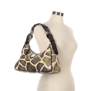Dooney & Bourke Giraffe Print Leather Hobo Handbag